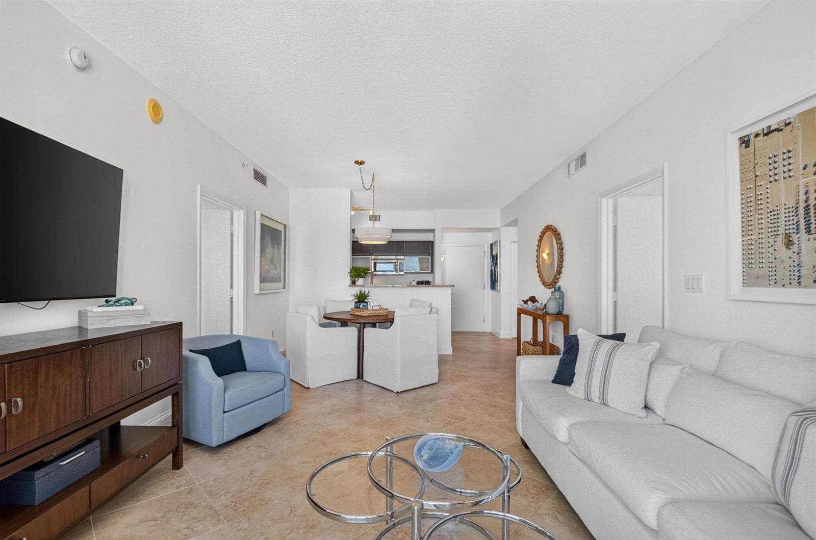 Fully Furnished Living & Dining Areas