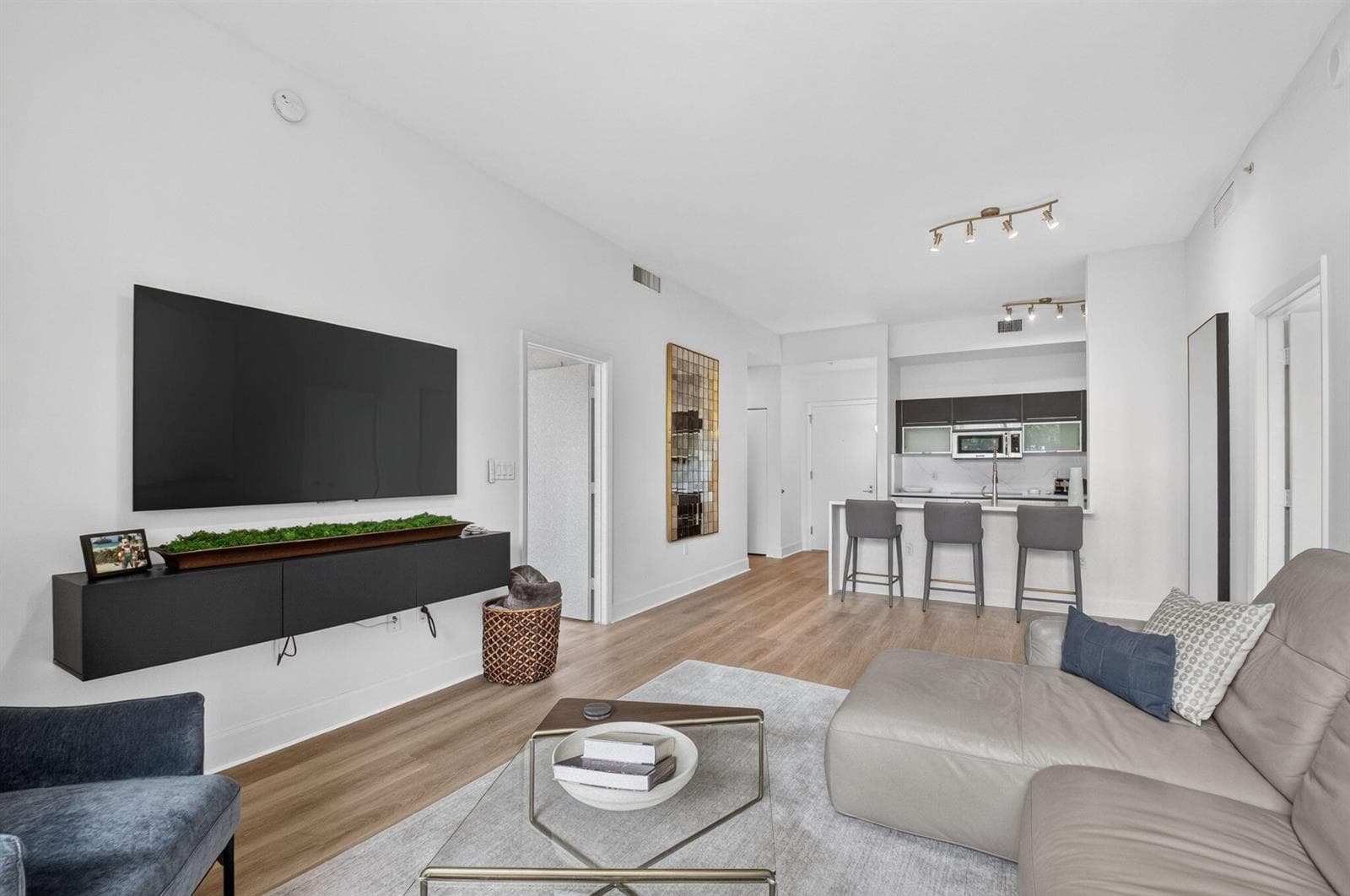 Living Area & Breakfast Bar