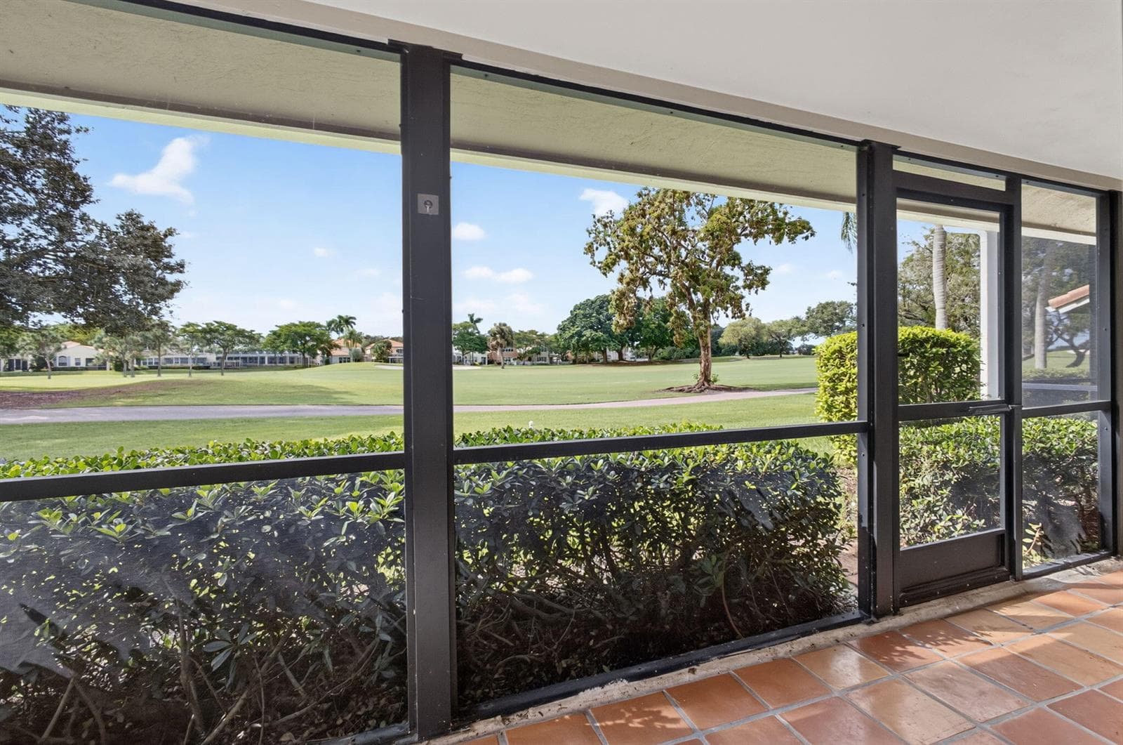 22 - Screened patio golf view