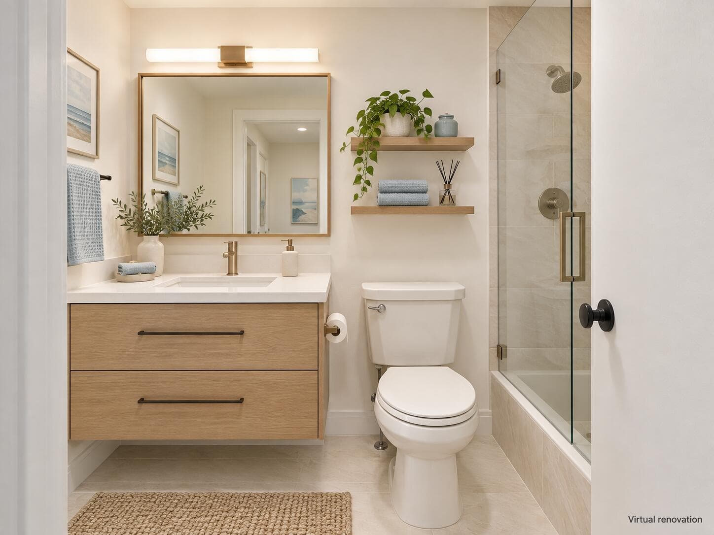 Modern Florida-Style Bathroom Renovation