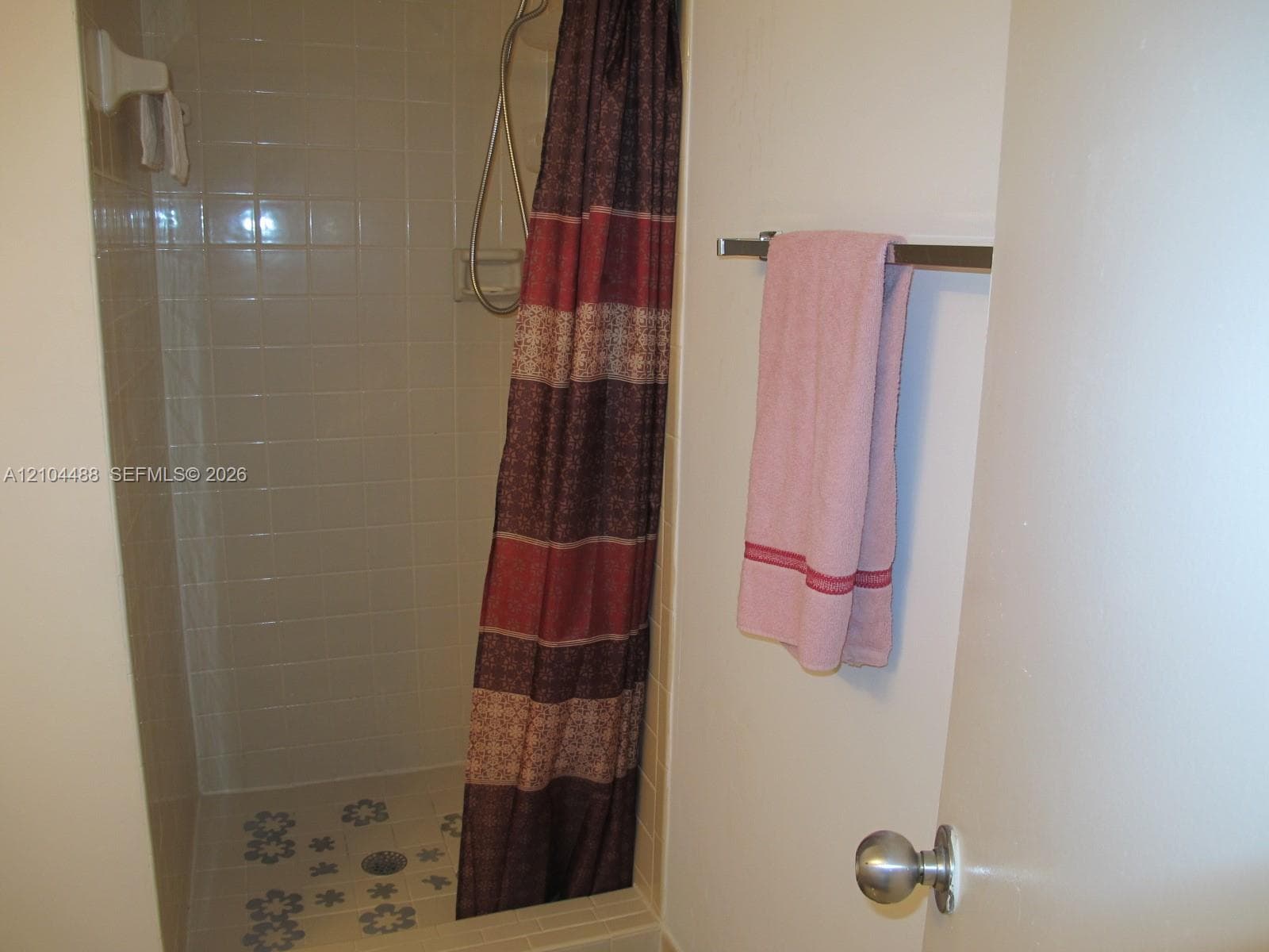 Tiled shower