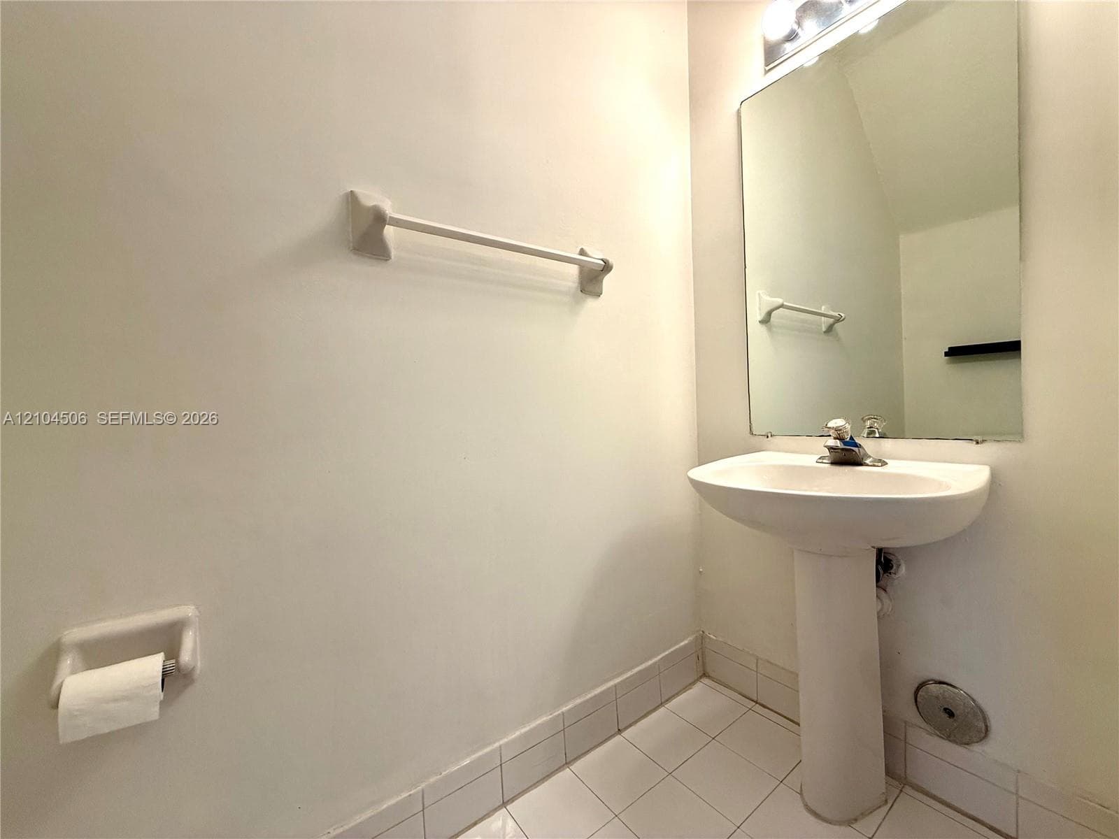 half bathroom on first floor