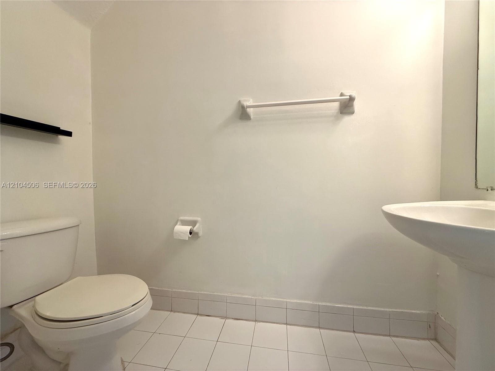 half bathroom on first floor