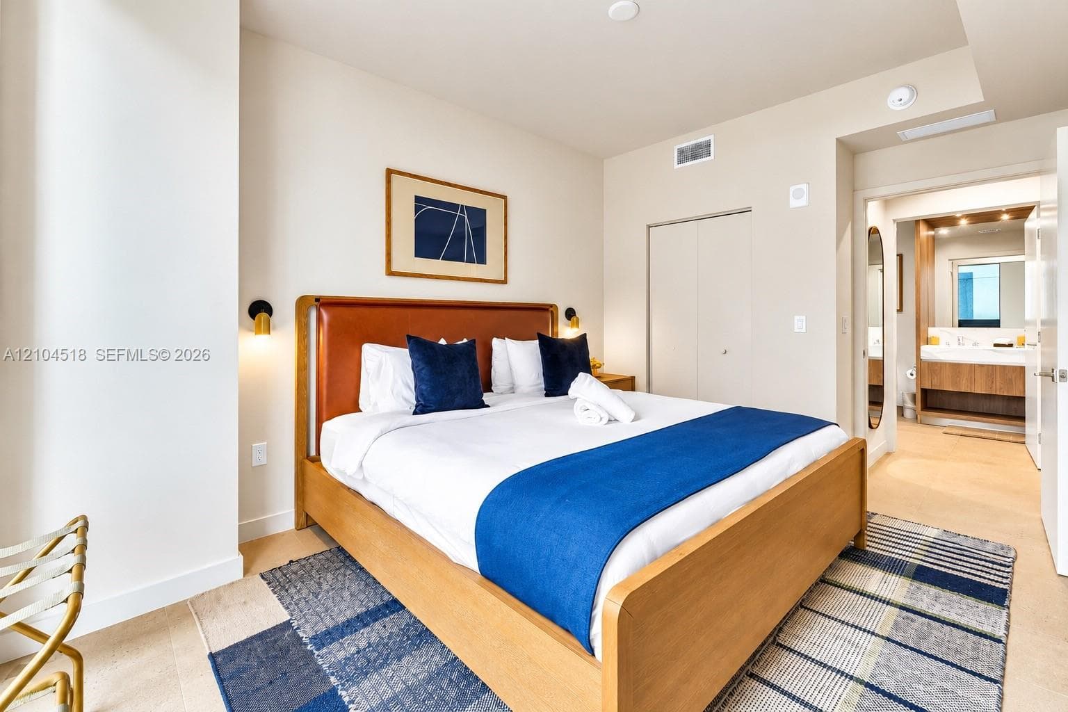 Wood-finish flooring throughout