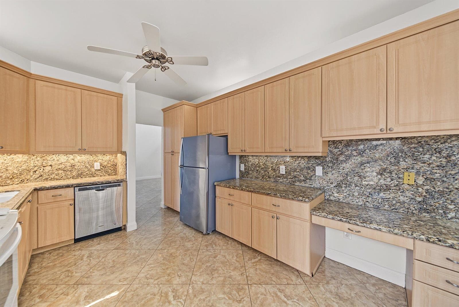 Ample storage and counter space