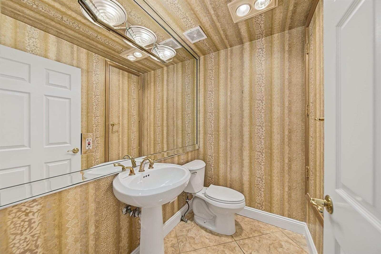 Downstairs half bath for guests