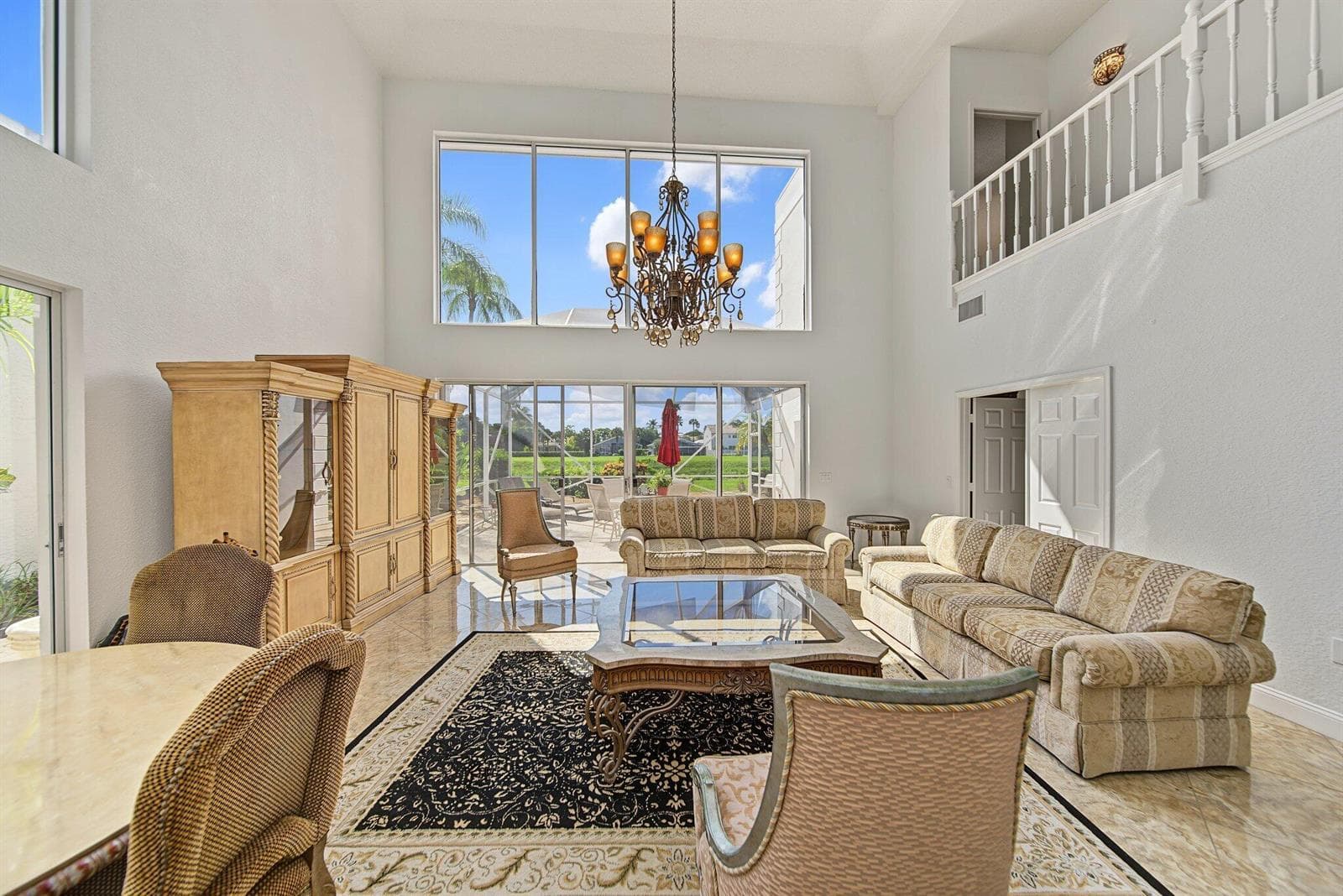 Two story living area