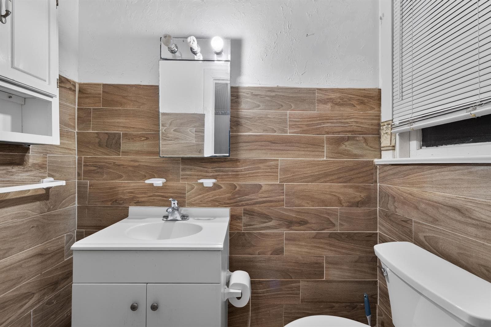 Half Bathroom in Primary Bedroom