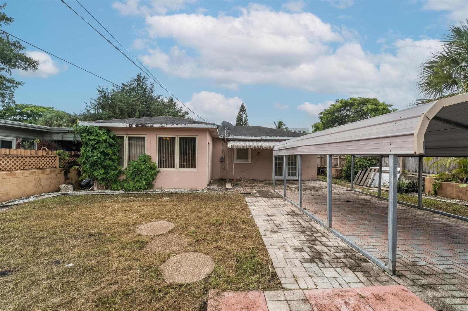 Rear view of the property