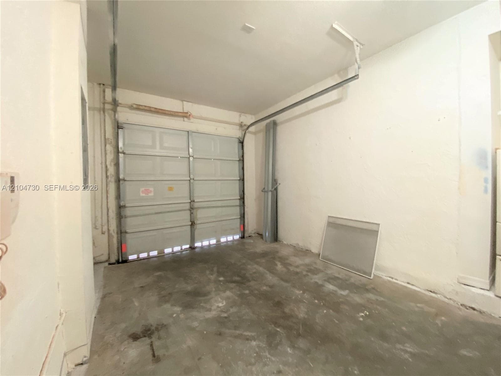 One-car garage.