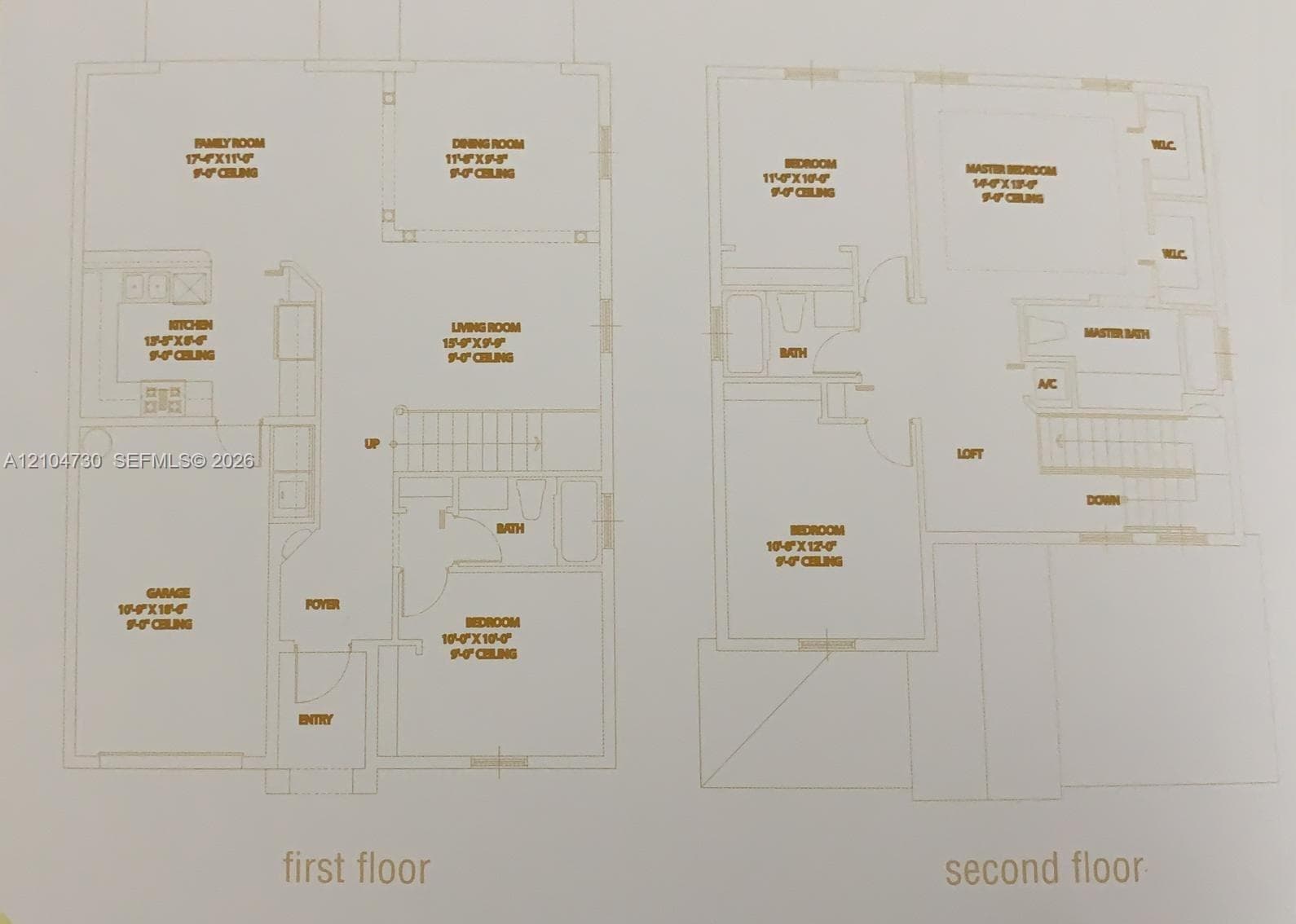 Unit's floor plan.