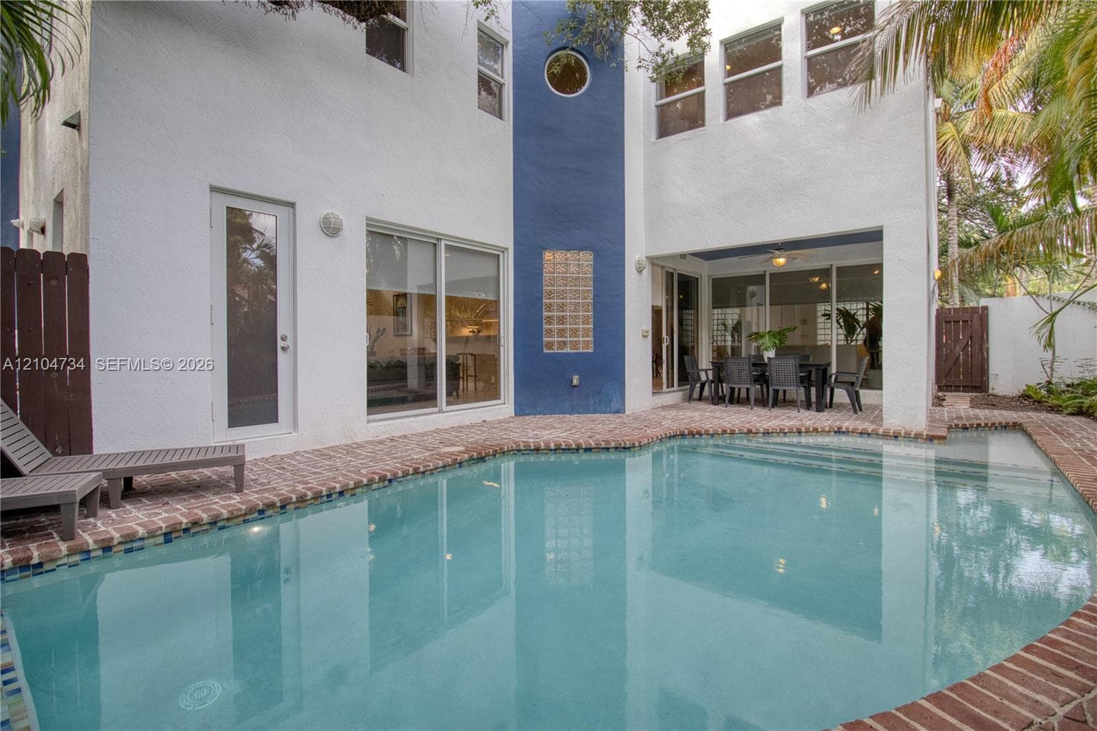 Pool with pool chairs