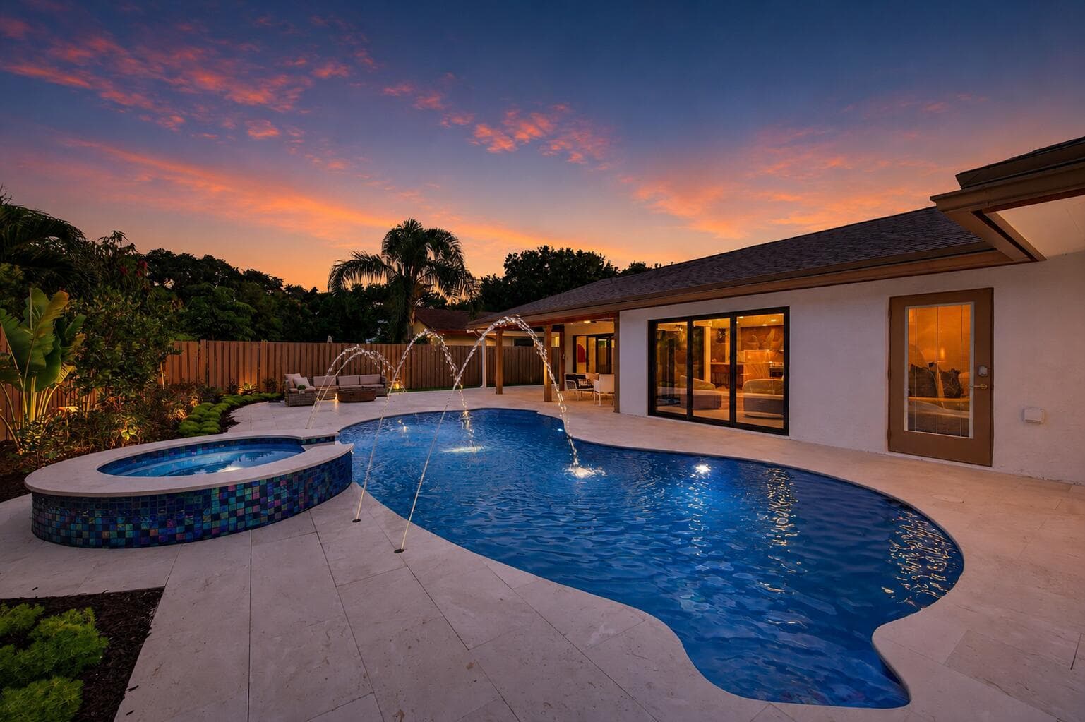 Backyard oasis