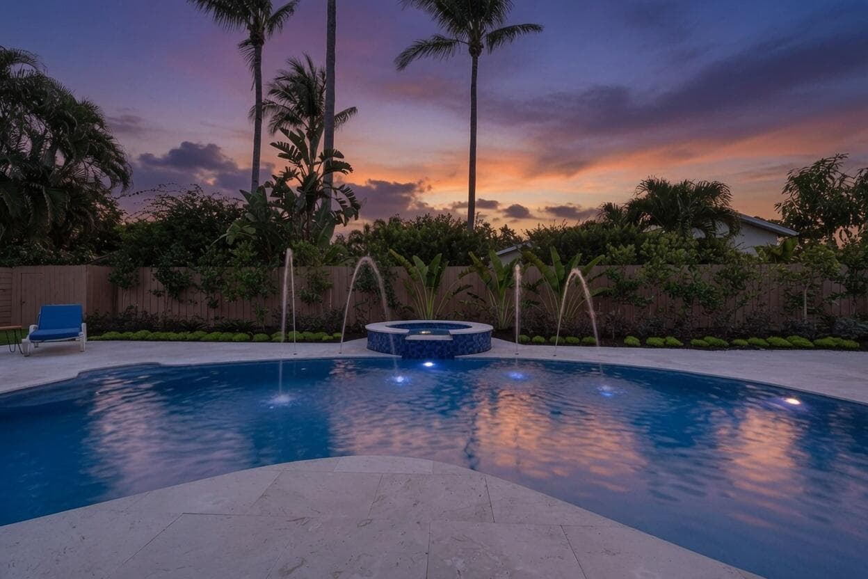 Backyard oasis