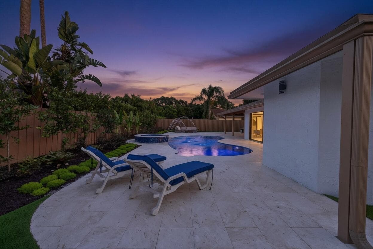 Backyard oasis