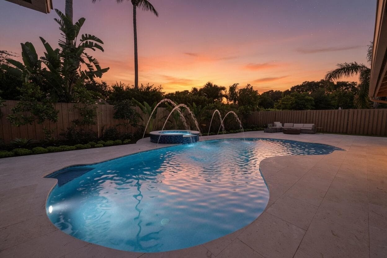 Backyard oasis