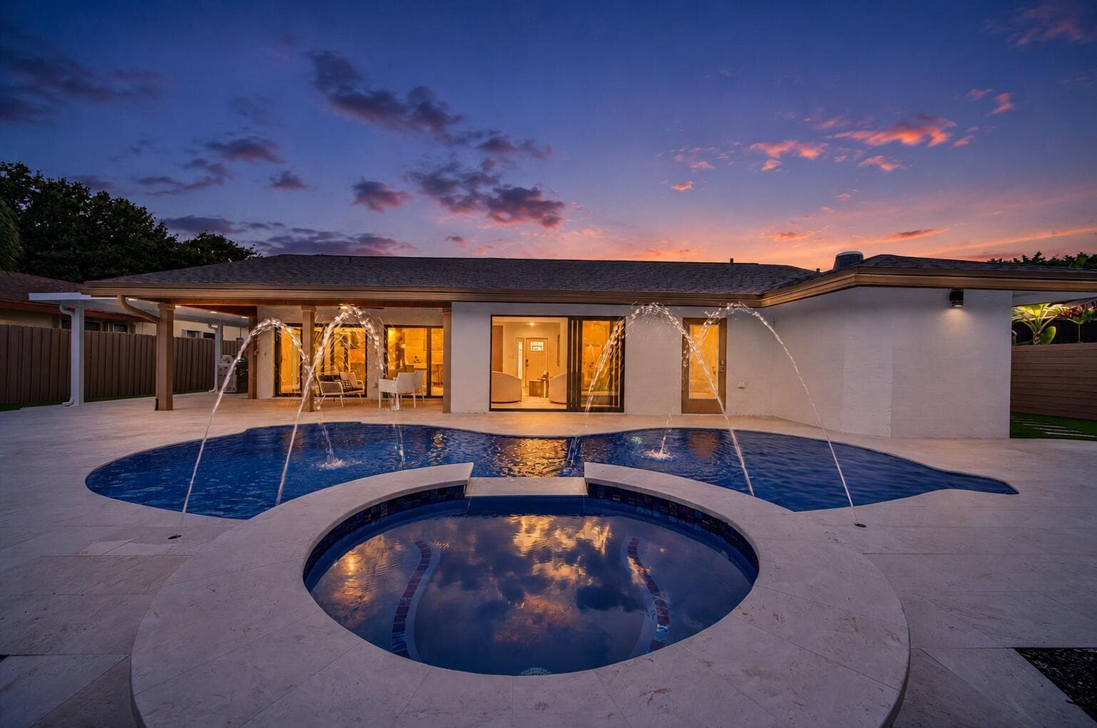 Backyard oasis