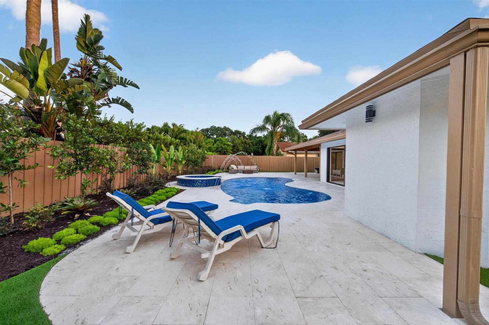 Backyard oasis