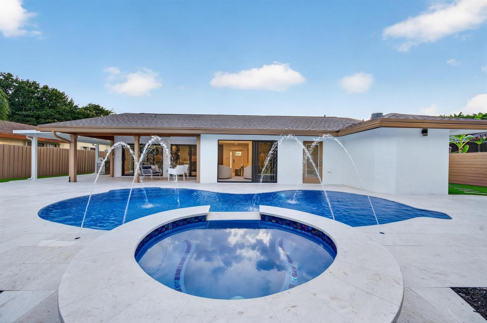Backyard oasis