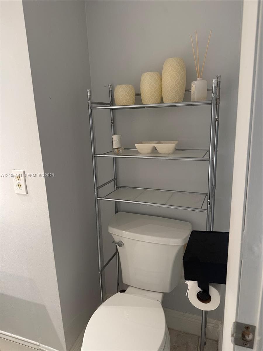 Standard height toilet with a white finish