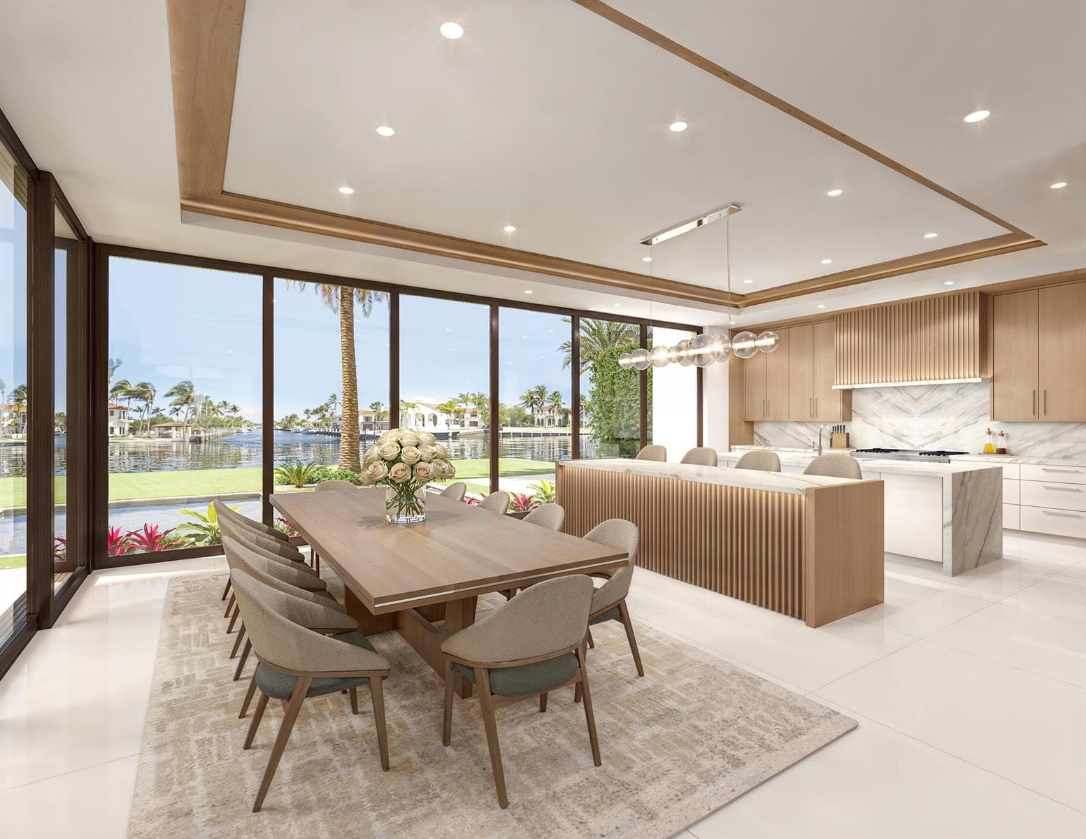 Kitchen and dining room
