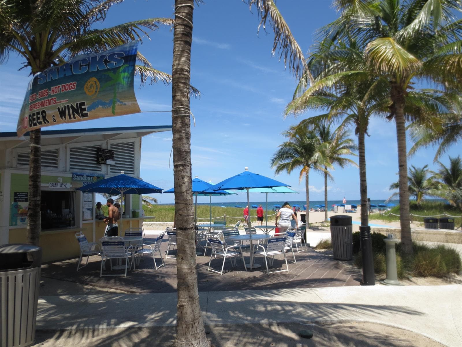 pompano Town Beach with Snack Bar