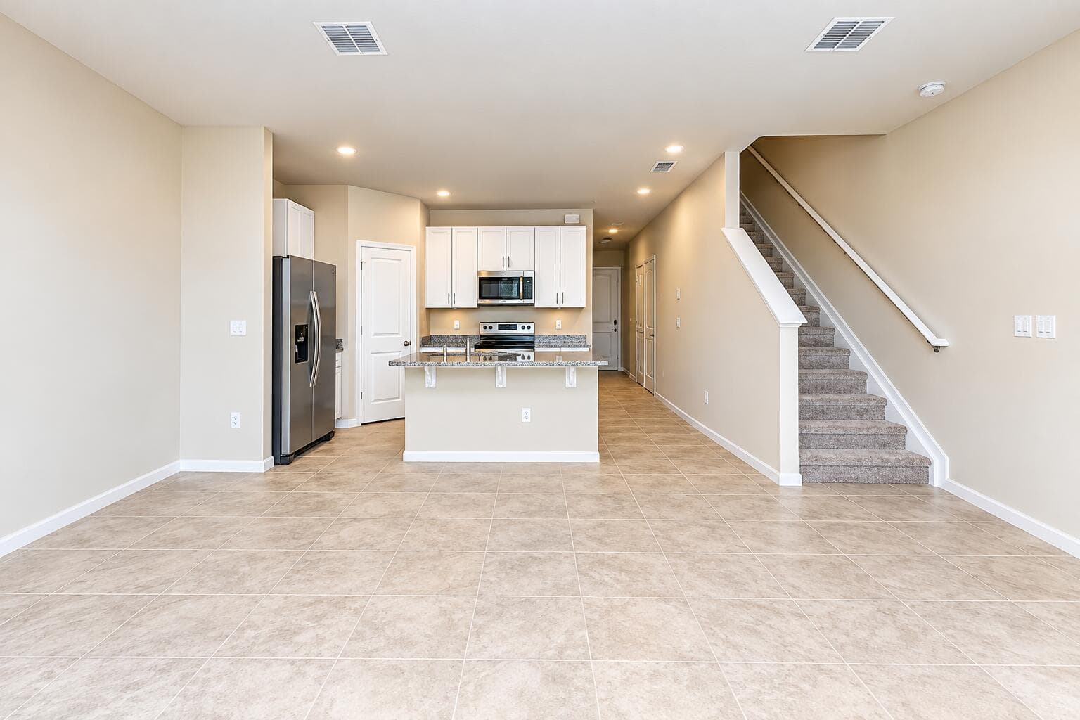 Modern Open-Plan Interior with Kitchen a