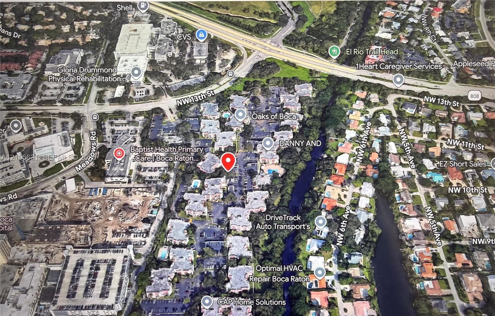 Satellite Map. Illustrating the geographic positioning and immediate surroundings of the property
