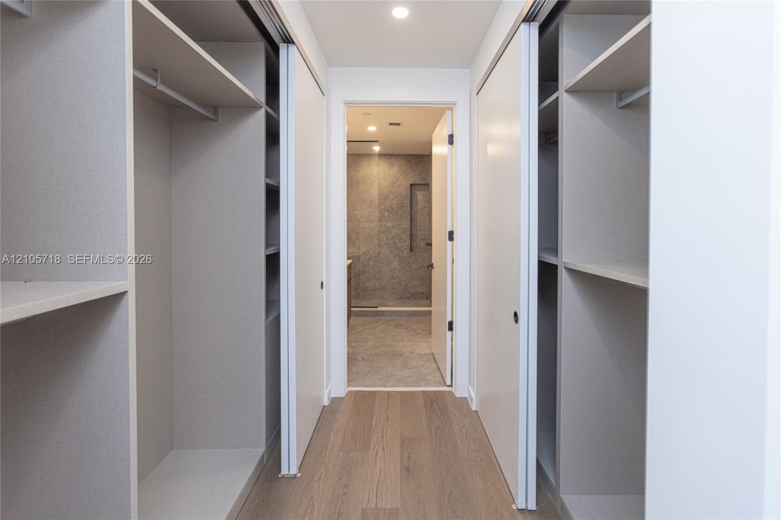 Master bedroom walk-in closet
