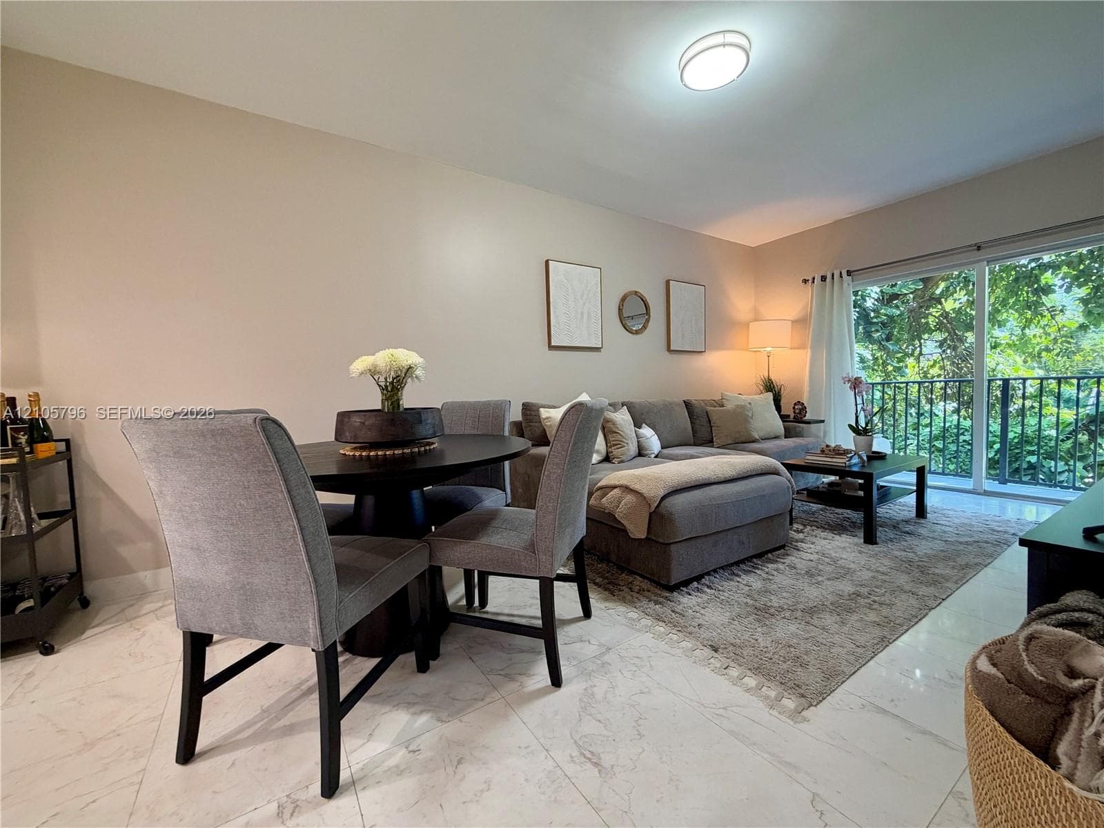 Open living /dining room