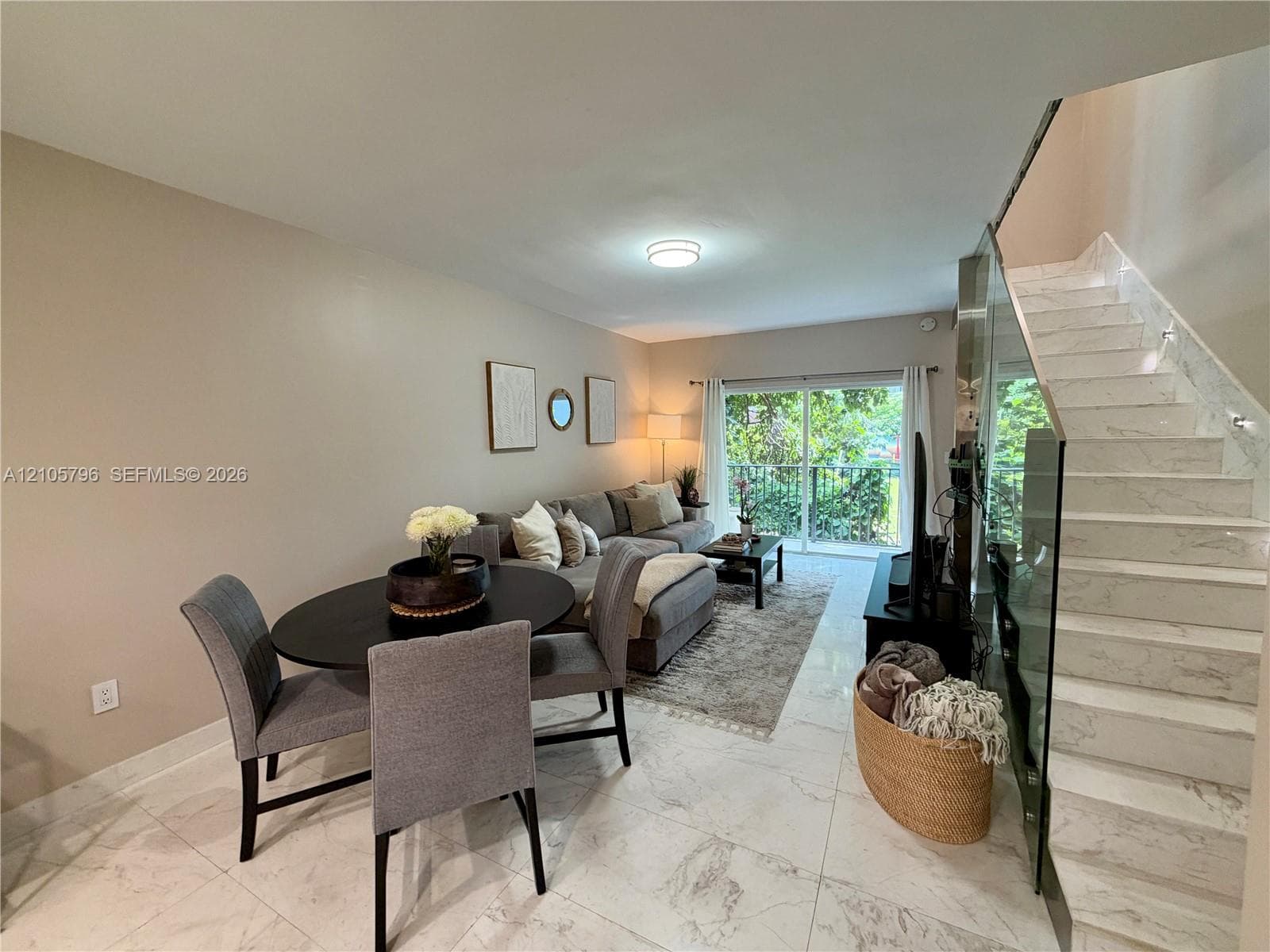 Open living /dining room