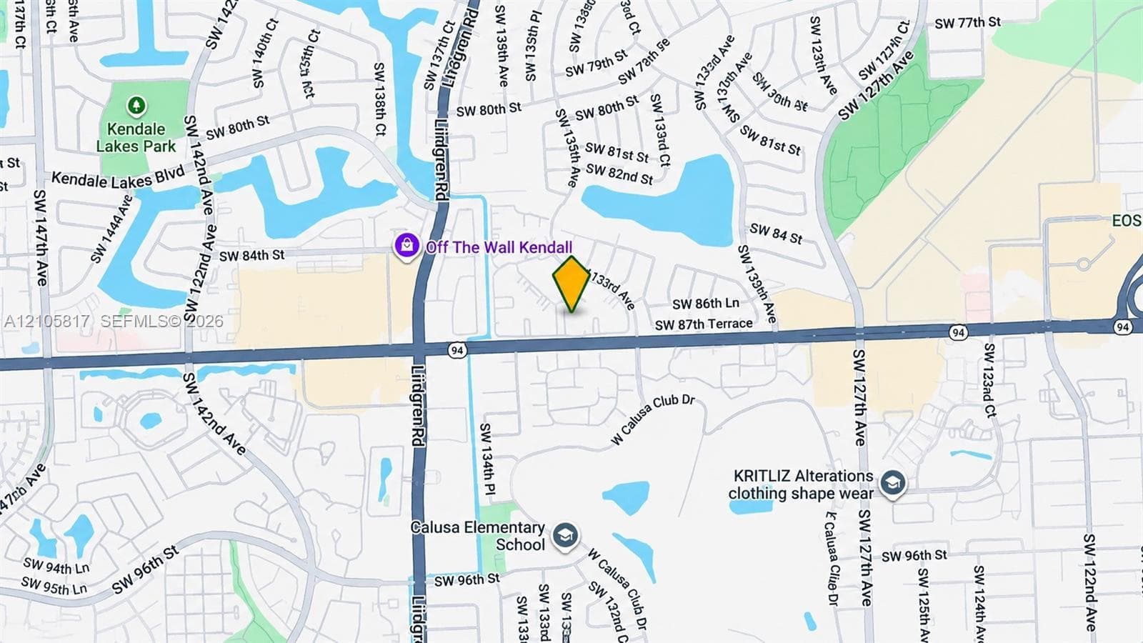 Geographic Map. Identifying the location of the property within the local municipality