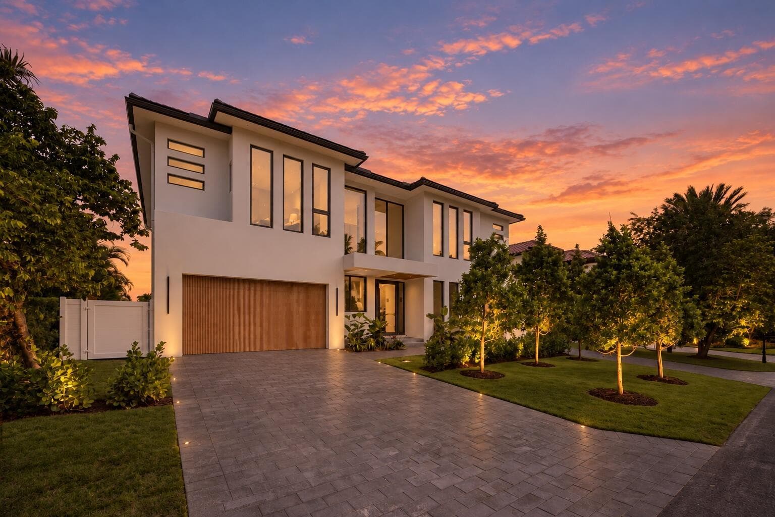 2921 dusk front angle shot of exterior