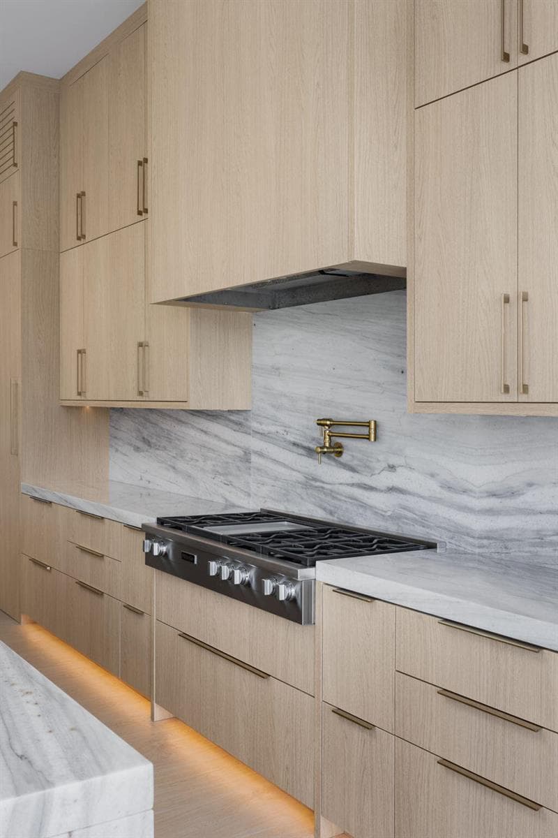 kitchen cook top backsplash detail shot