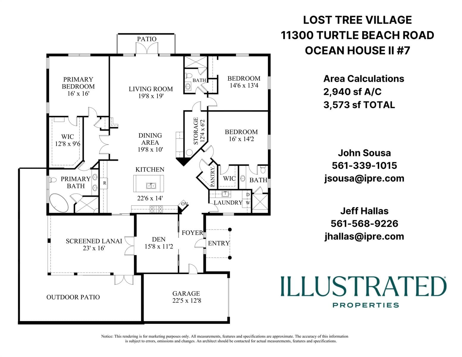 Floor Plan - 11300 Turtle Beach Rd #7 La