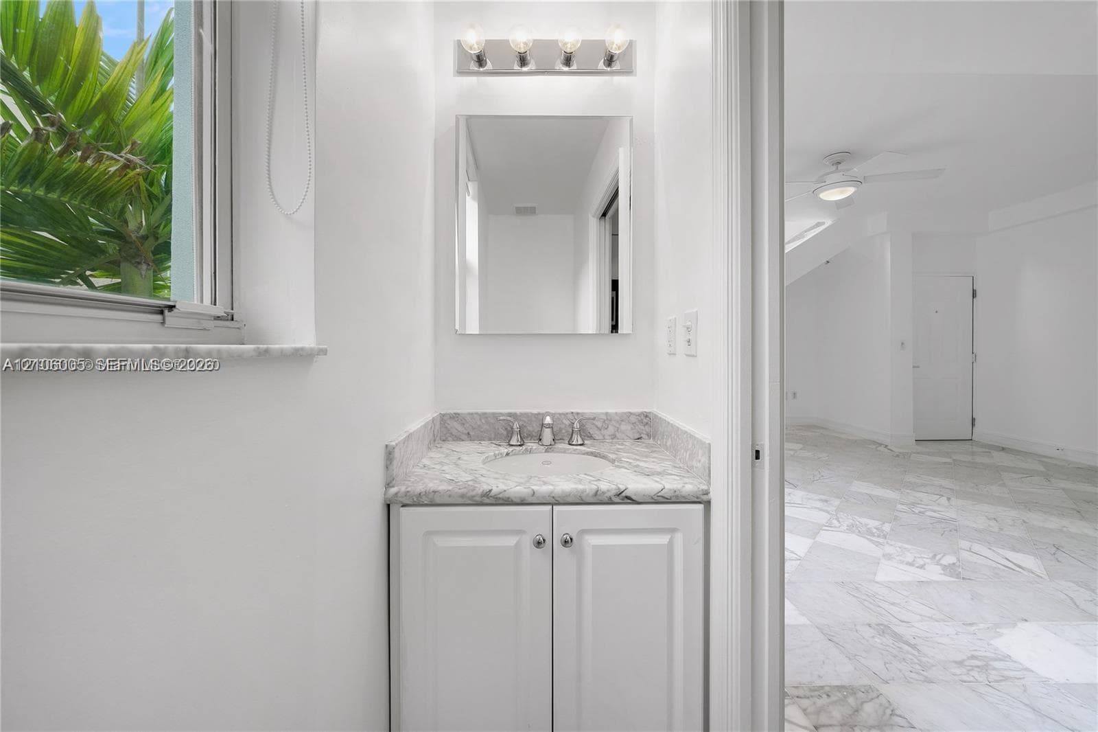 1/2 bath on first level
