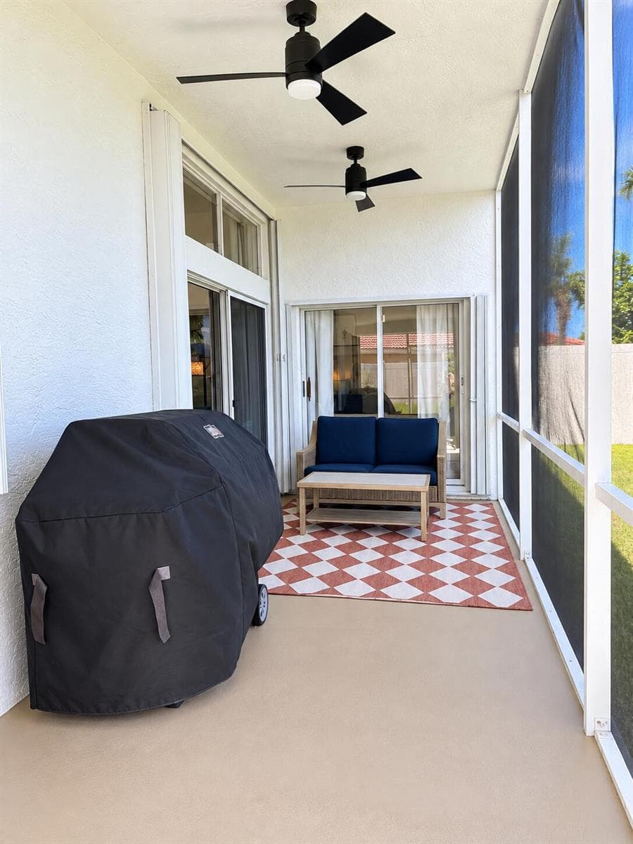 Covered and Screened Patio