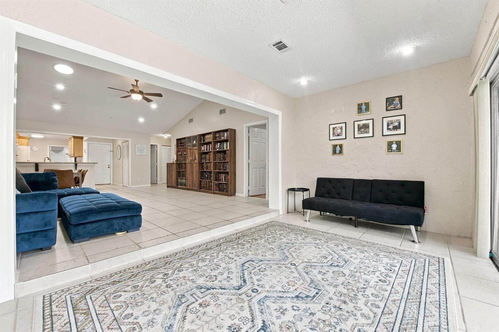 family + living room