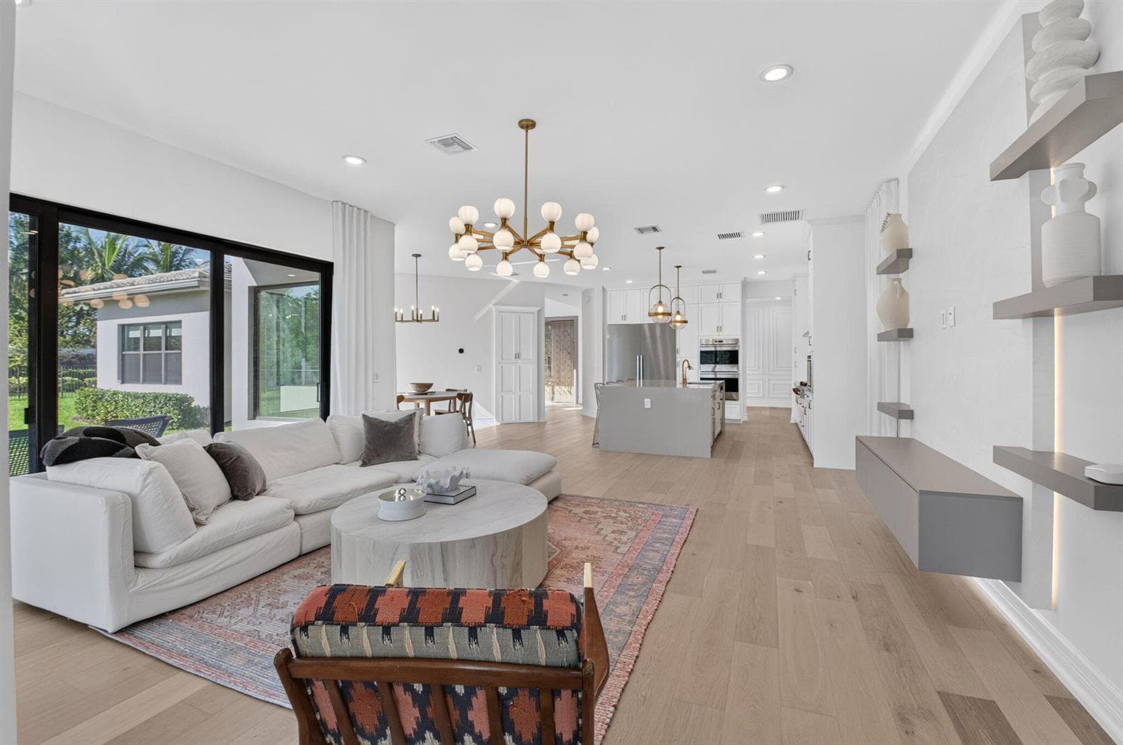 Family Room and Kitchen