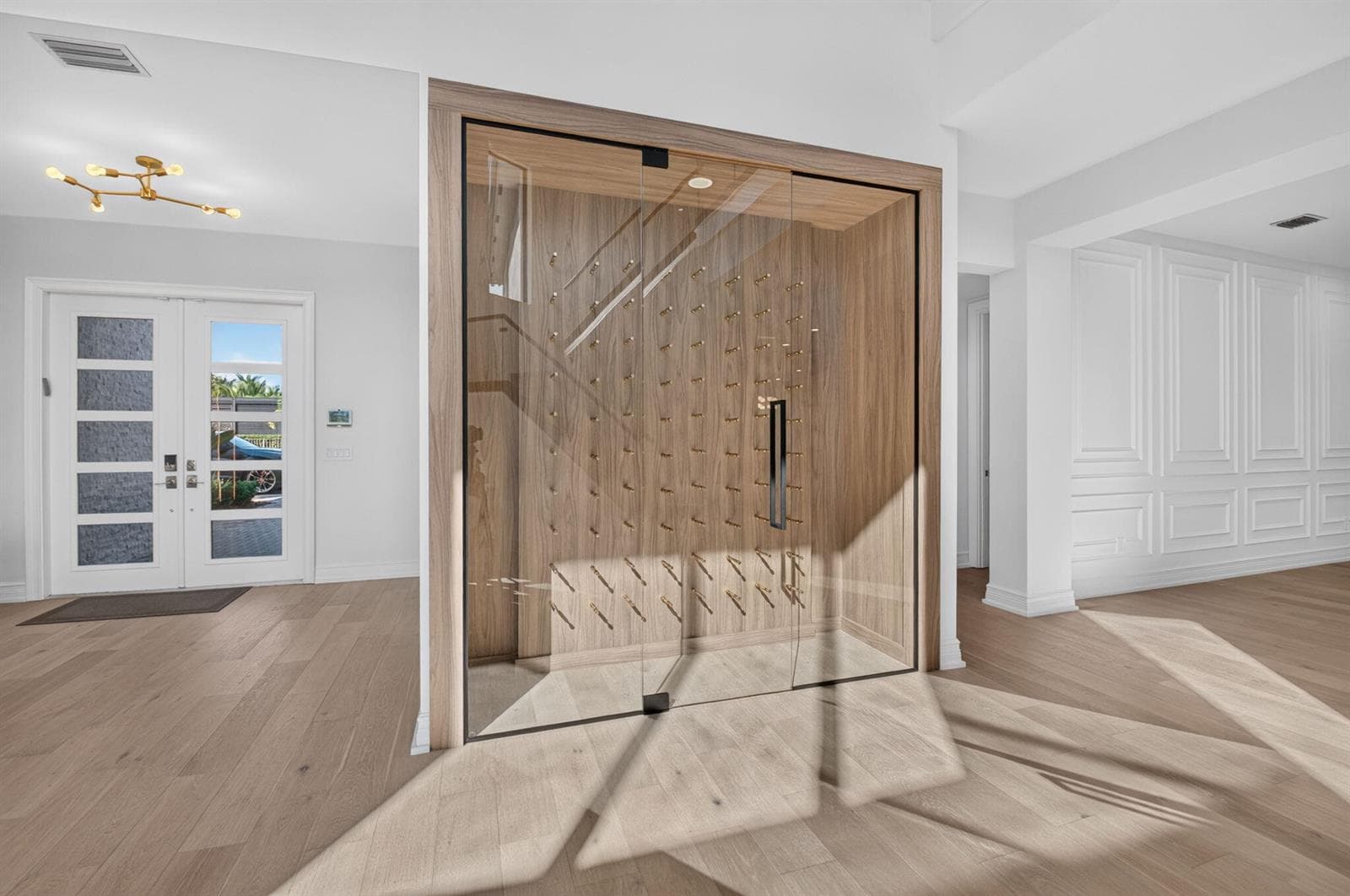 Glass Enclosed Wine Room