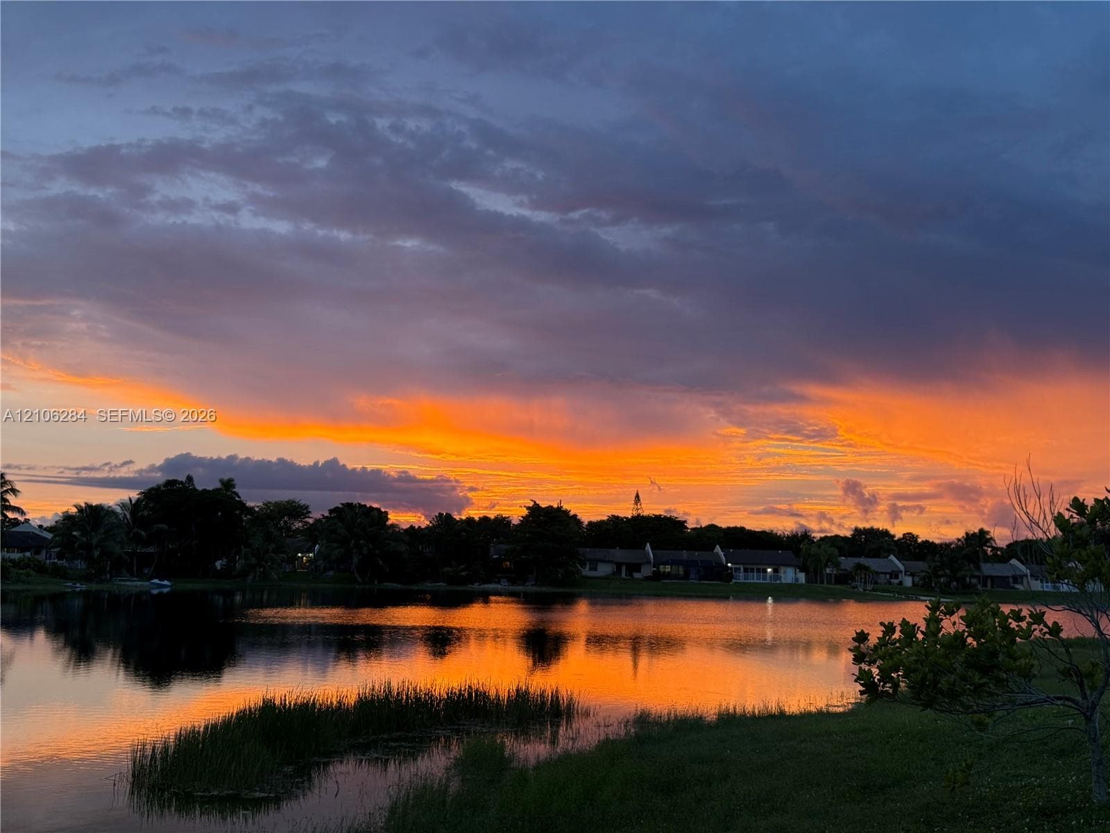 Waterfront lot featuring a large lake and expansive horizon