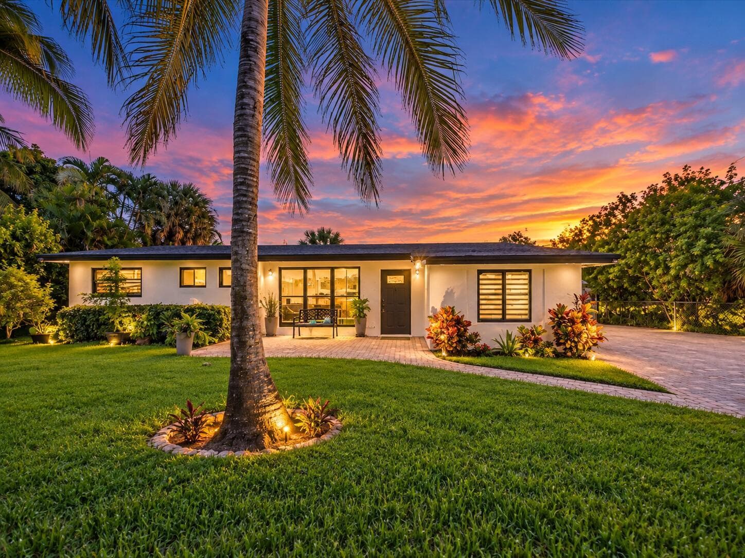 Twilight Tropical Modern Home