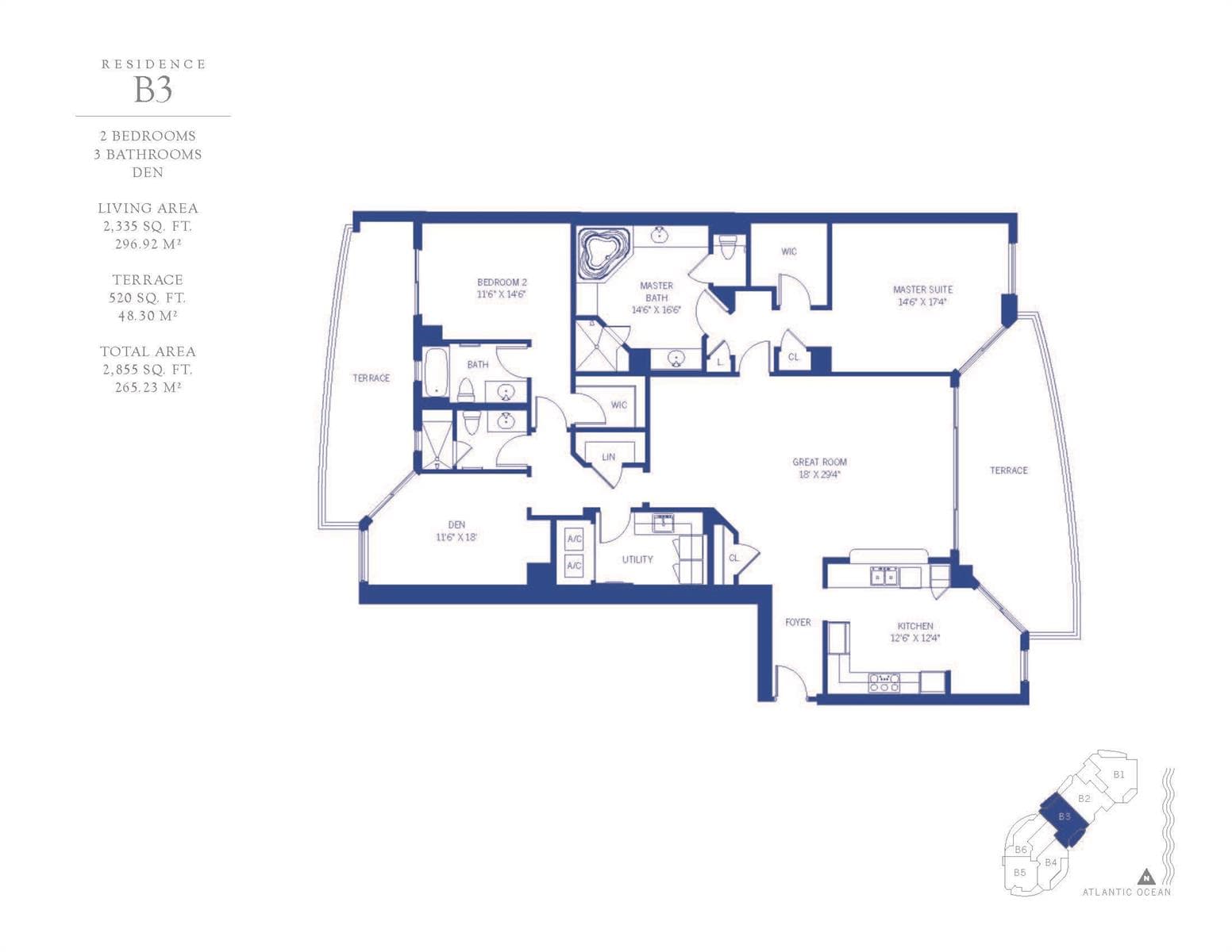 B3 Floorplan. The Ritz Carlton Residence