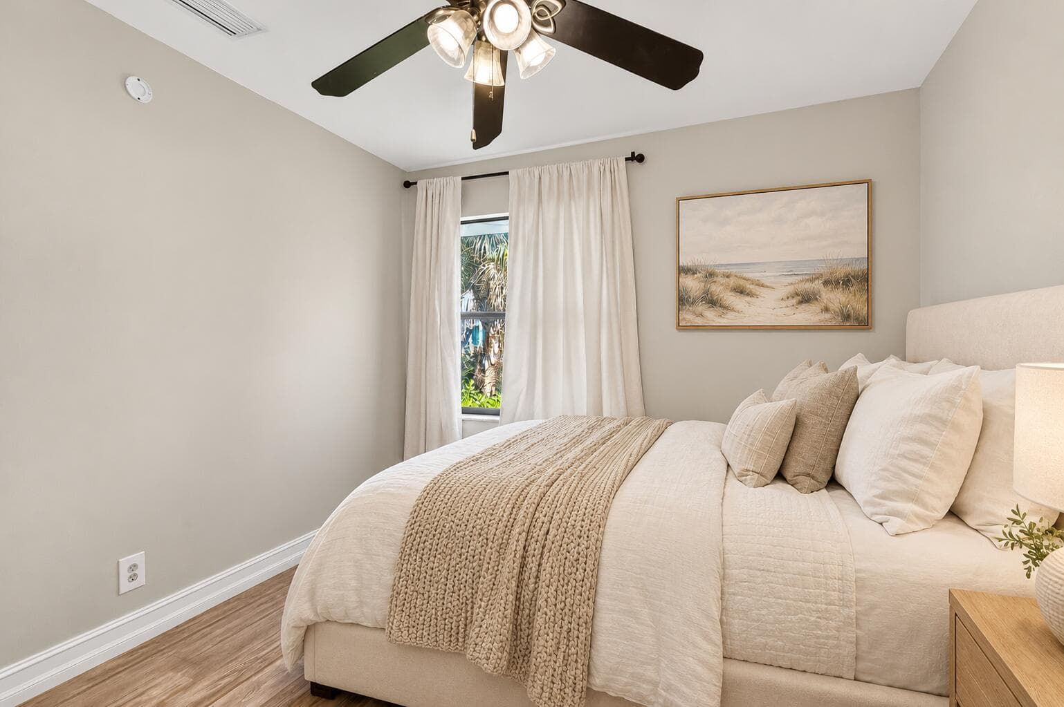 Contemporary cream bedroom
