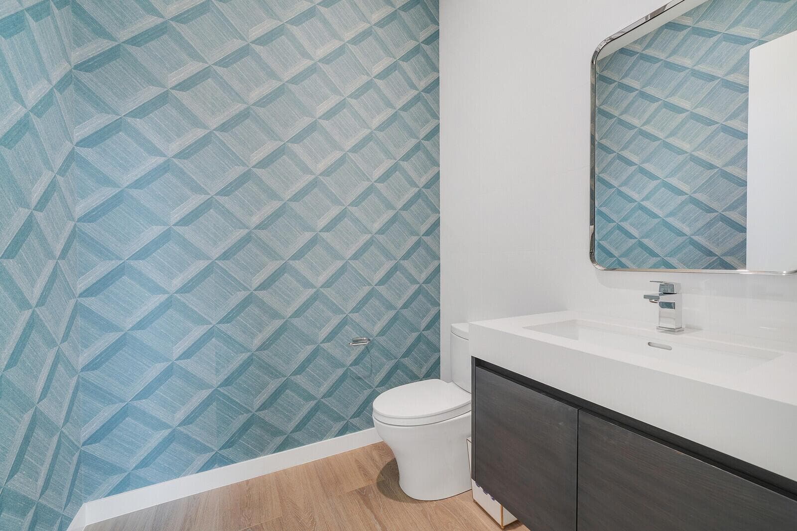 Downstairs powder room