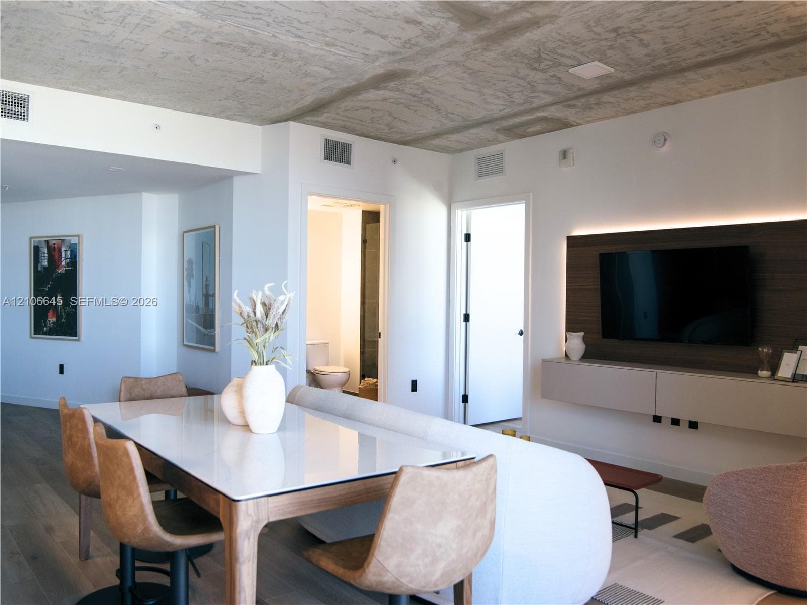 Staged Dining Area