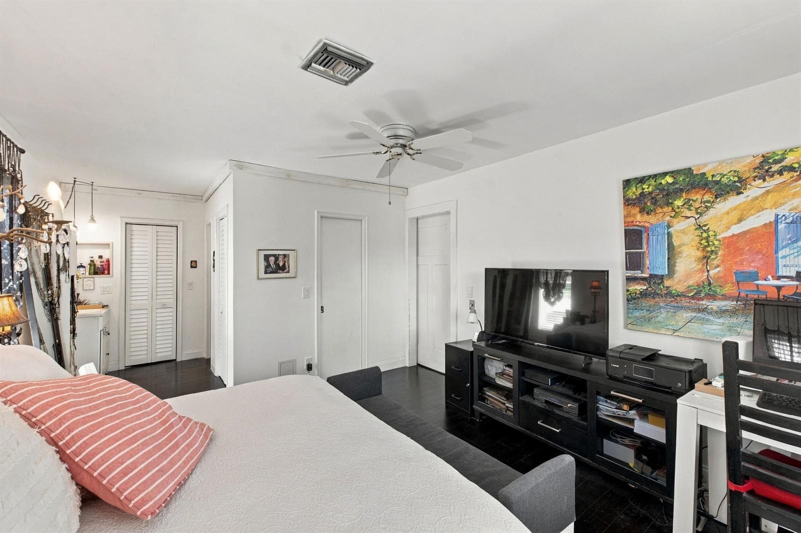 Wider view of Primary Bedroom