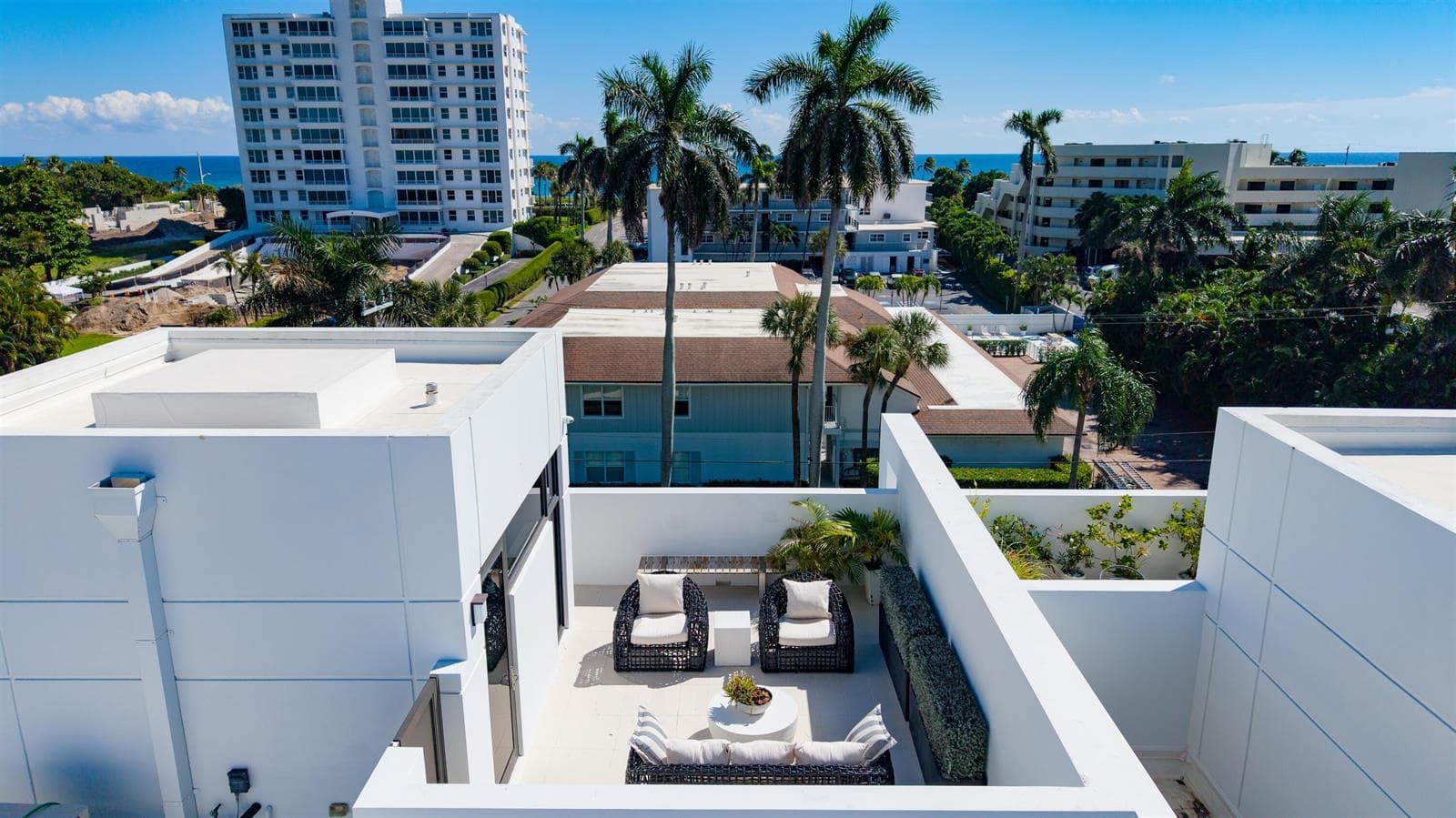 View to ocean from Rooftop