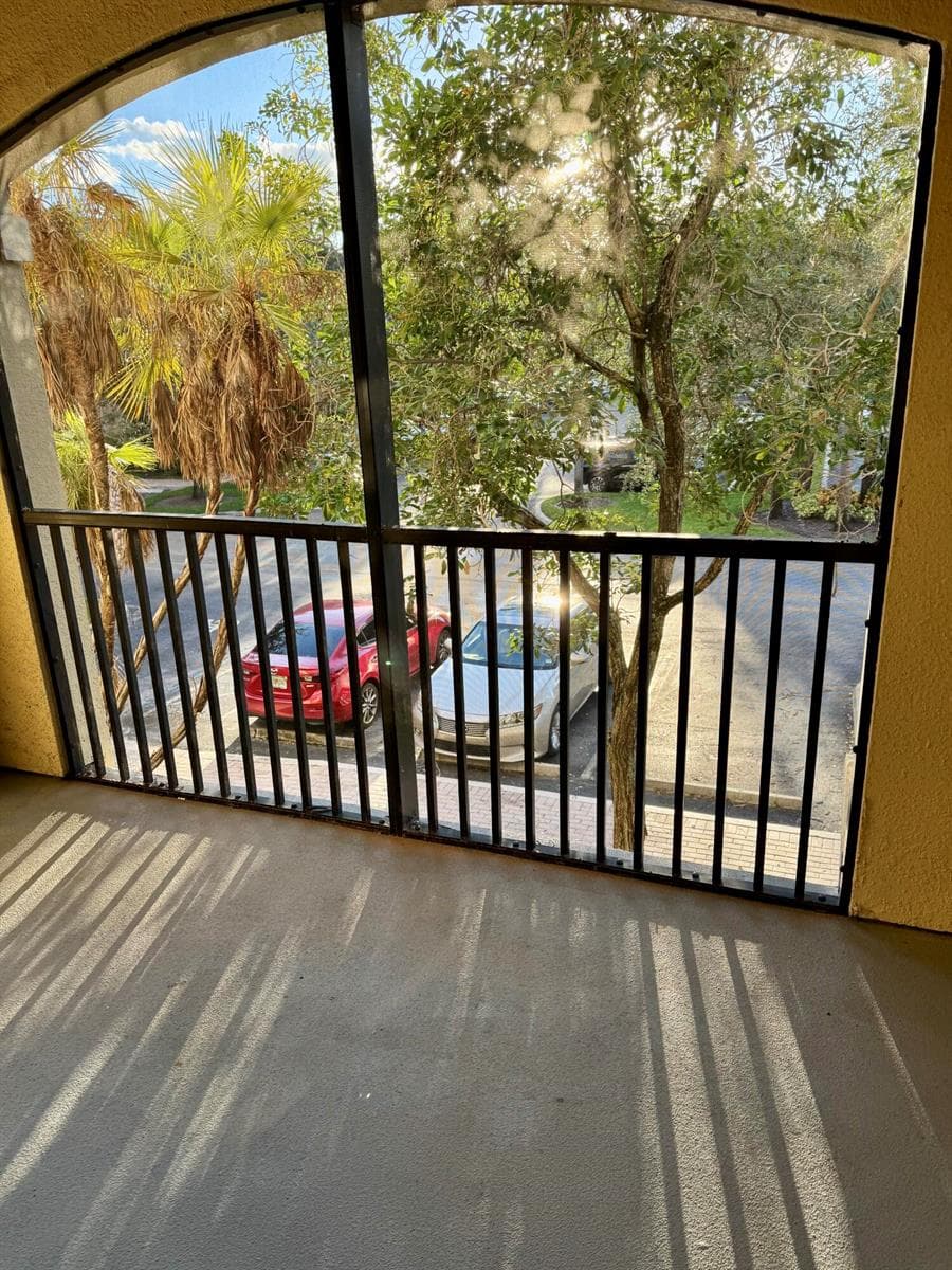 Covered balcony