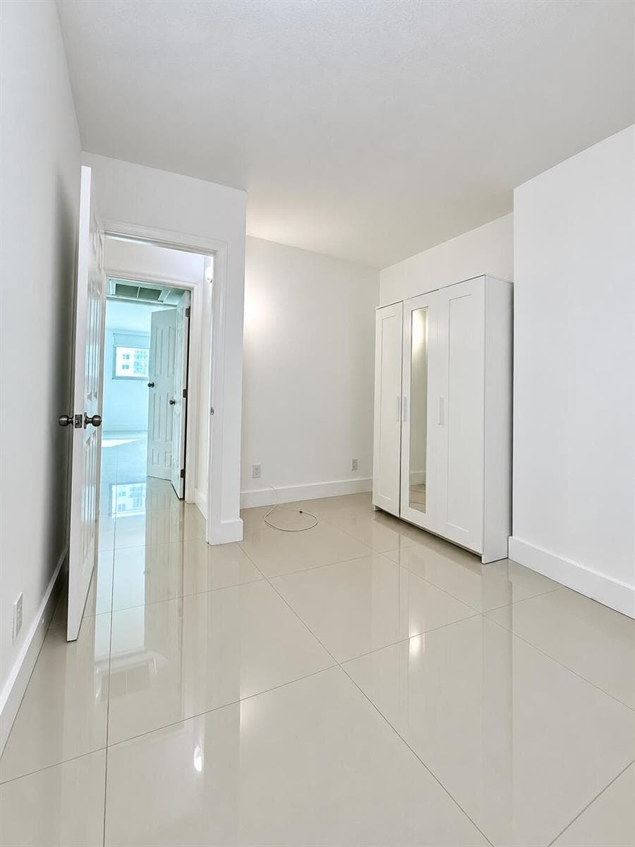 Straightened interior in natural light